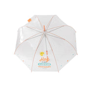 Grand parapluie transparent - Vous allez être mouillé aujourd'hui