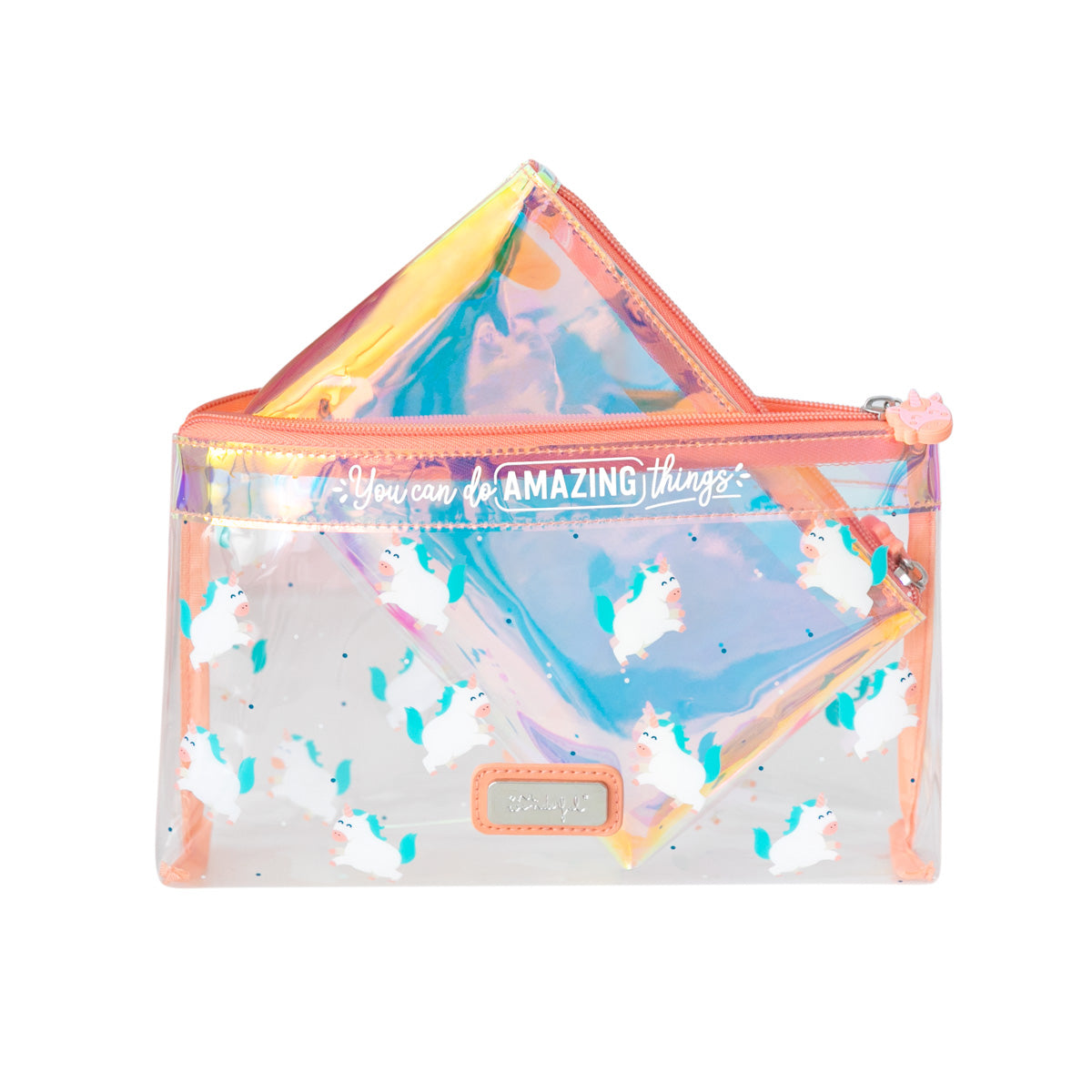 Set of 2 toiletries bags unicorn - You can do amazing things