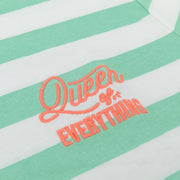 Green T-shirt with short sleeves L size - Queen of everything