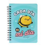 Libreta A5 con squishy Abeja - Cada día es mi día