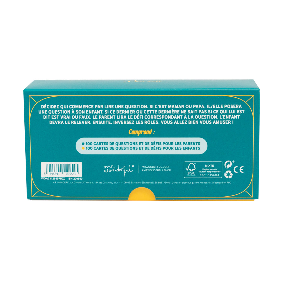 Jeu de cartes pour parents et enfants - Qui en sait le plus ?