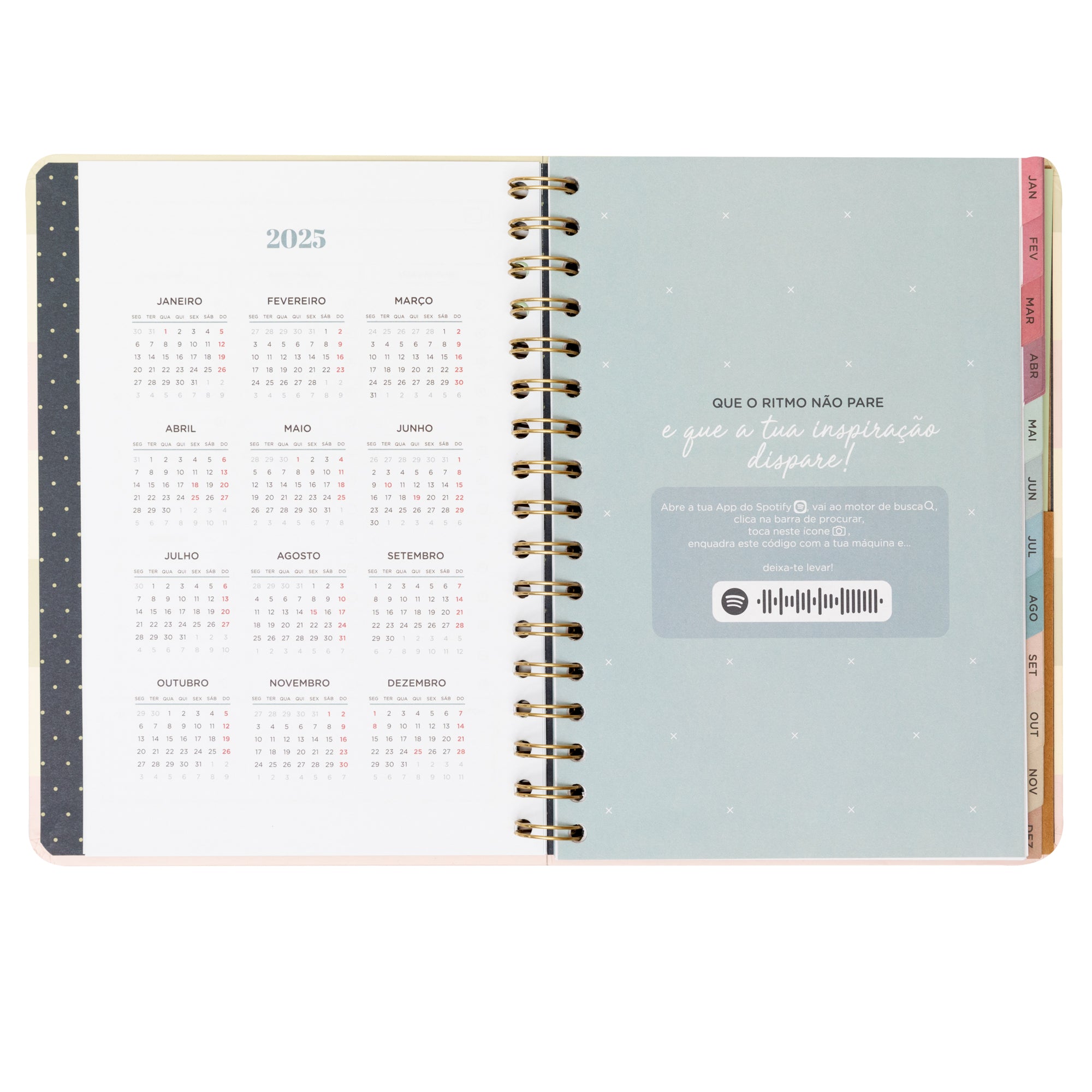 Agenda Office 2025 Semanal - Atreve-te a sonhar e prepara-te para desfrutar.