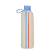 Thermal bottle blue and red stripe - Walking on sunshine