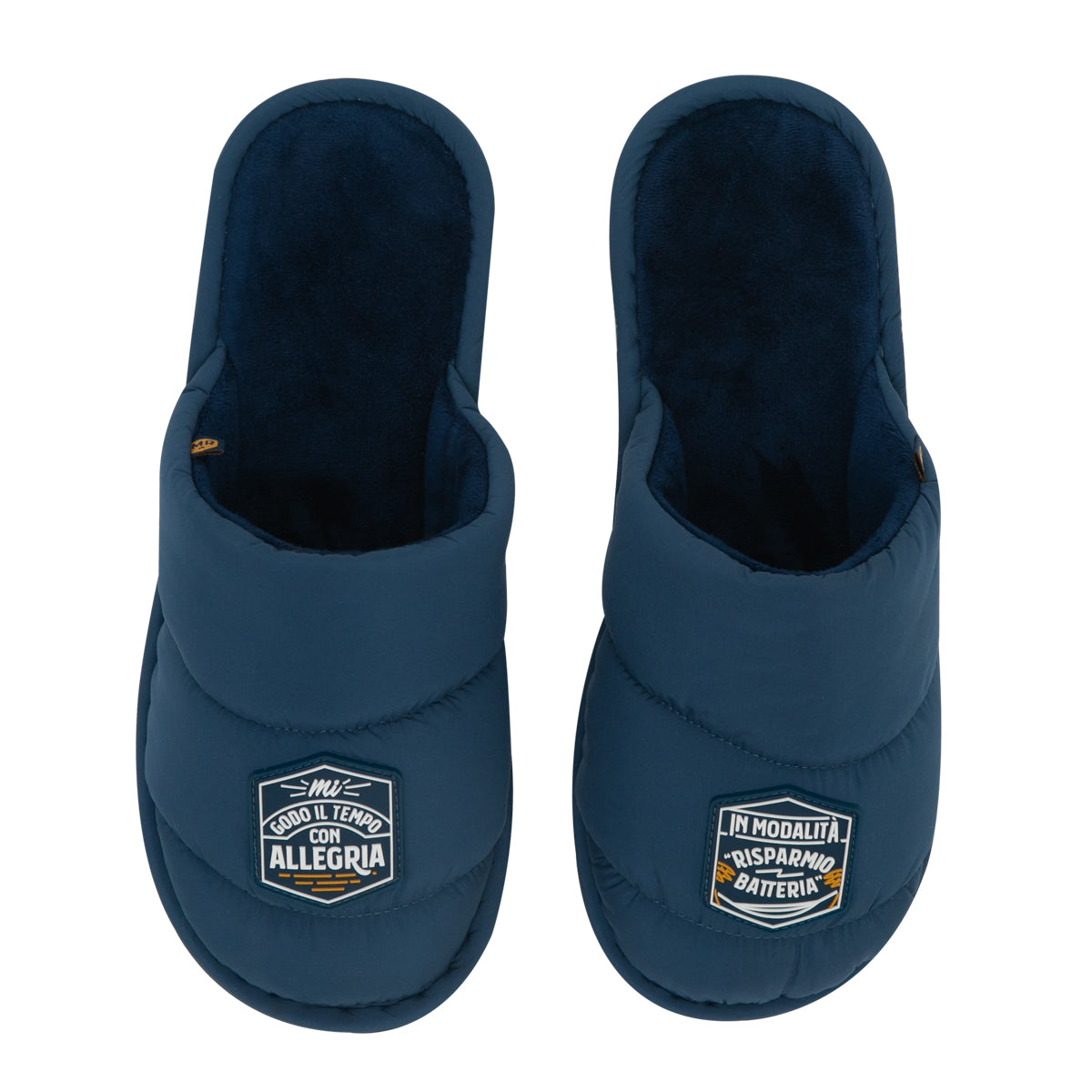 Pantofole T 44-46 - Mon dieu il tempo avec allegria en modalità "risparmio batteria"