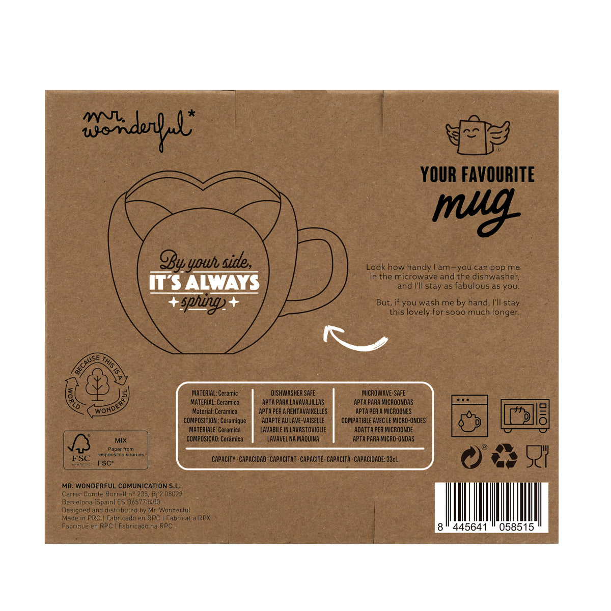 3D mug Rose - By your side, it's always spring