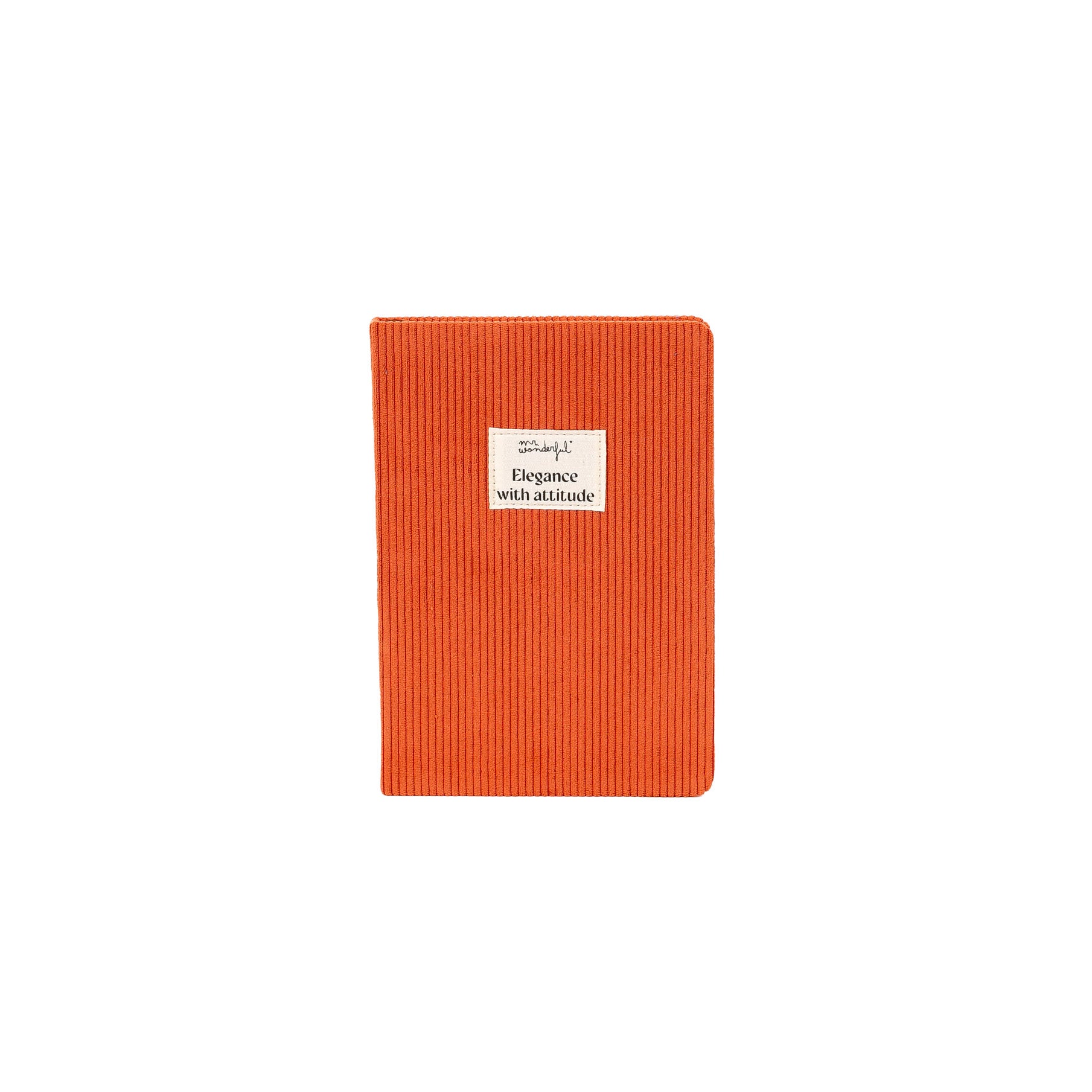 A5 notebook terracotta corduroy - Elegance with attitude
