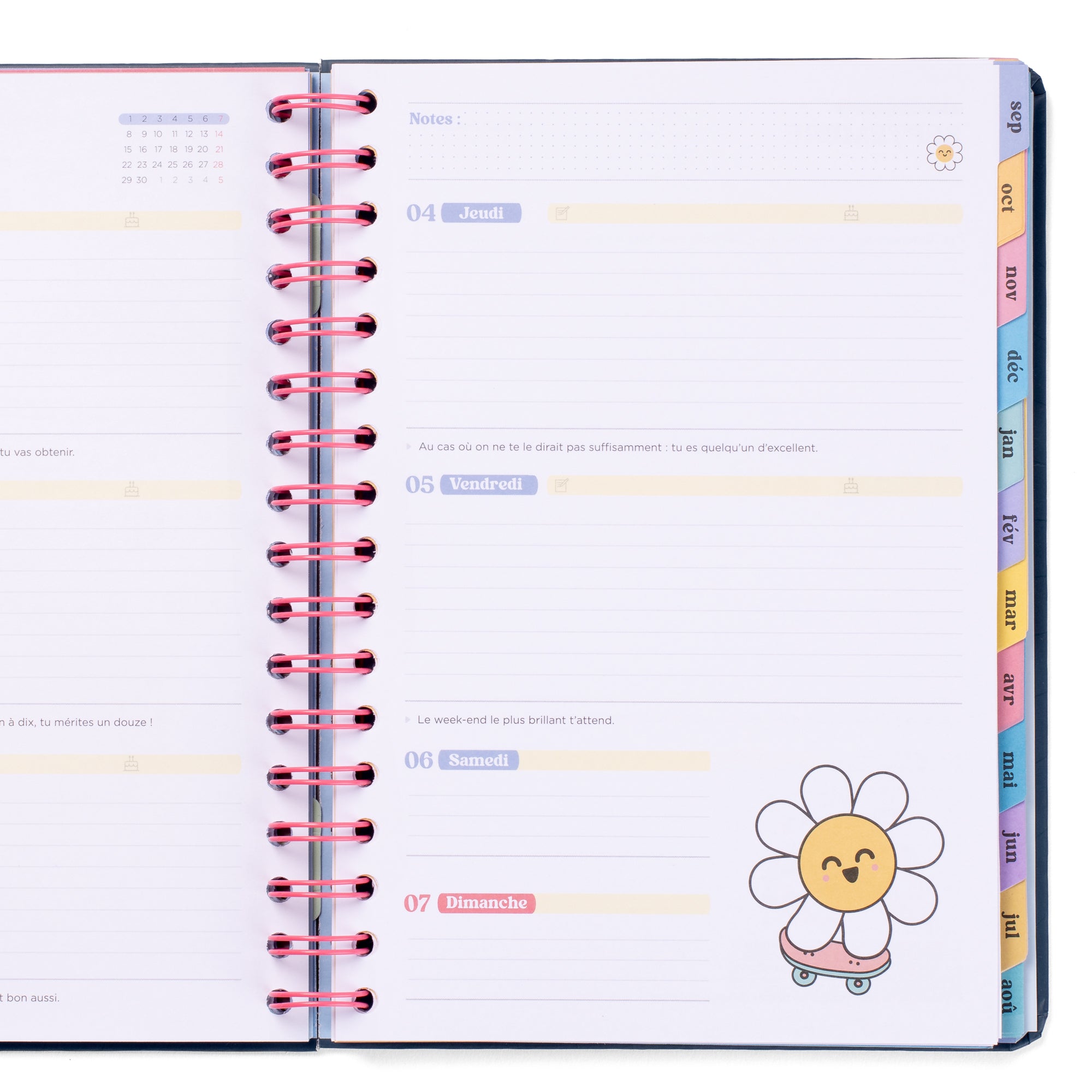 Agenda Merveilleux 2025-26 Semainier - Des projets passionnants et une motivation maximale 