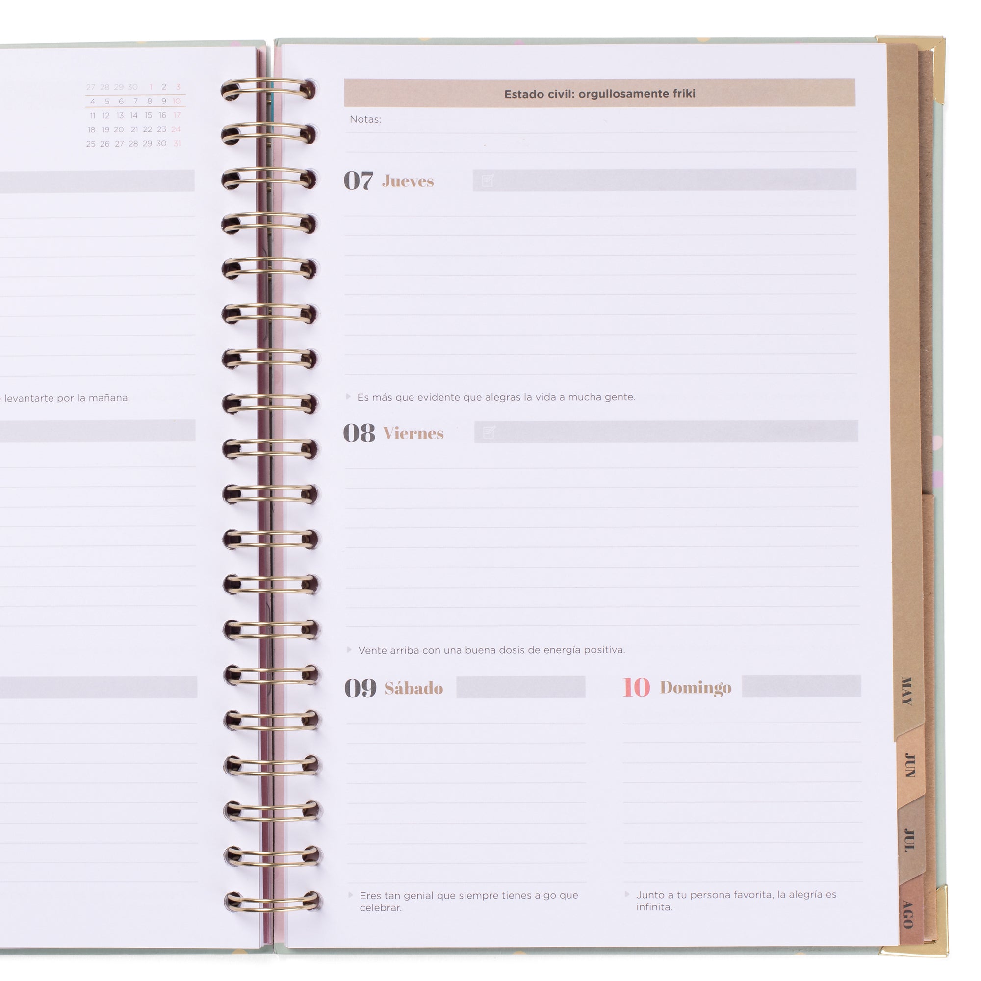 Agenda Office 2025-26 Semanal Extragrande - Me dejaré sorprender