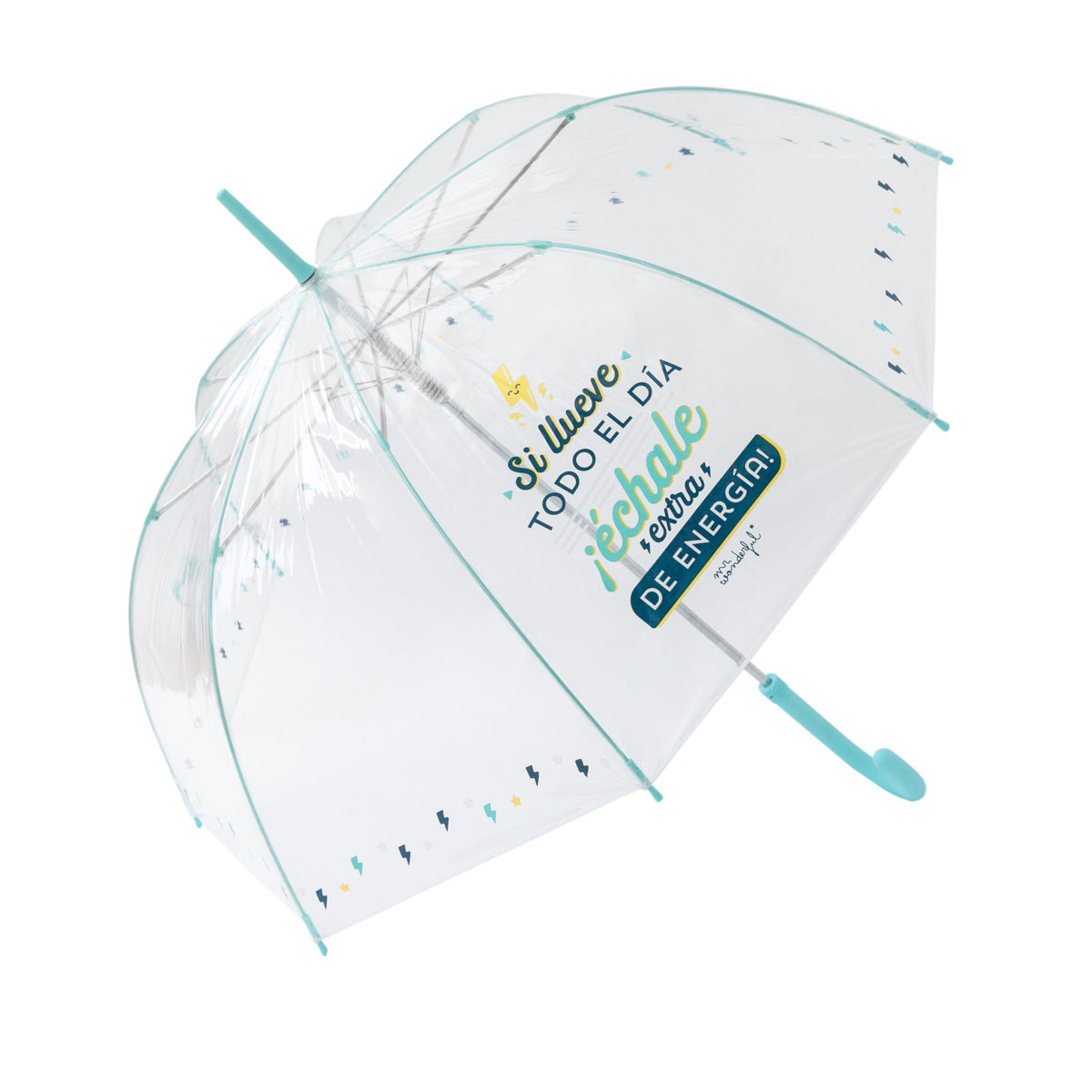 Grand parapluie transparent - S'il pleut tout