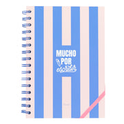 Libreta A5 para mujeres con mensaje en español Mr. Wonderful rosa - Mucho por escribir