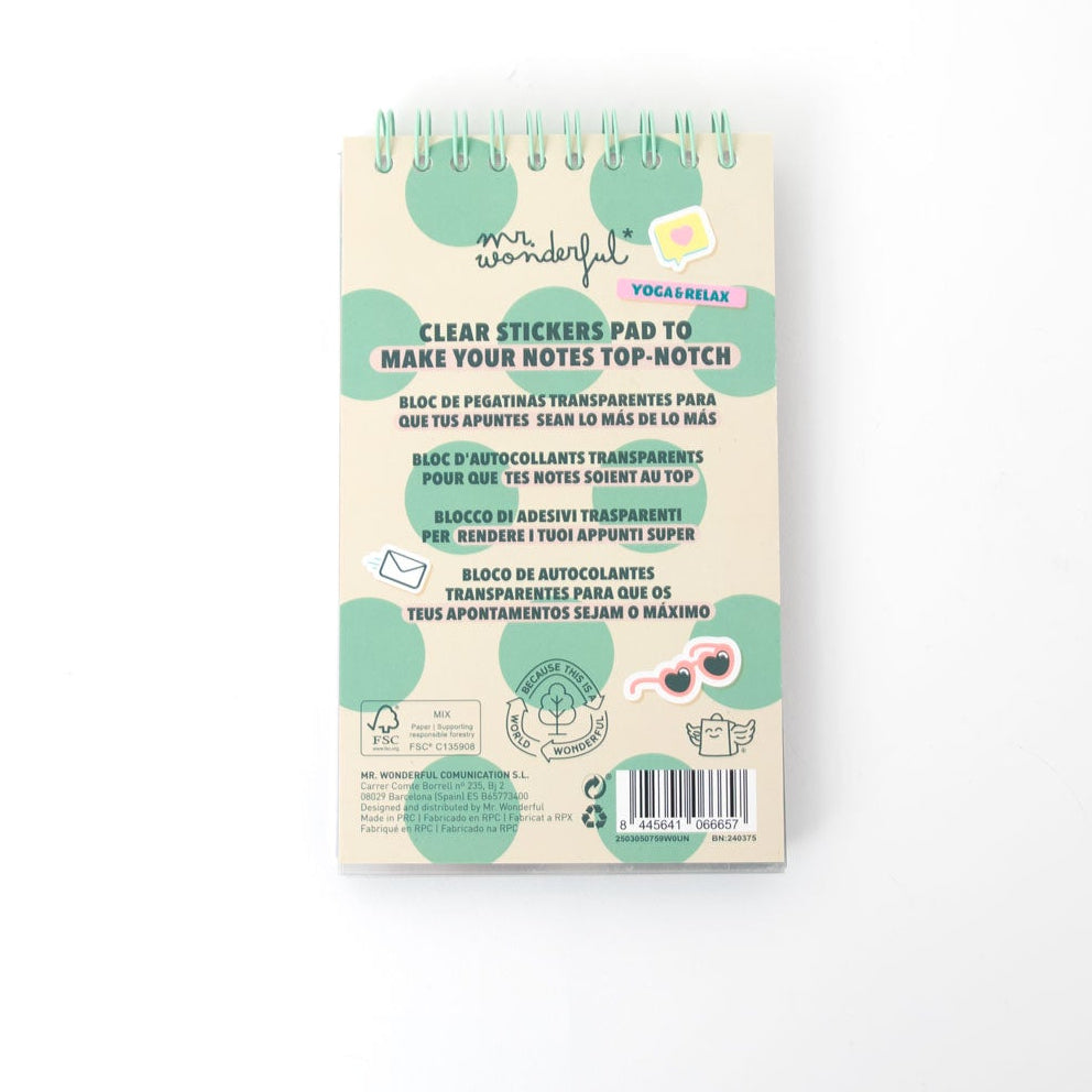 Bloc d'autocollants transparents - Autocollants et divertissement