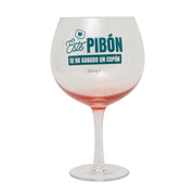 Copa de balón para gin tonic con mensaje divertido para mujeres de Mr. Wonderful - Este pibón se ha ganado un copón