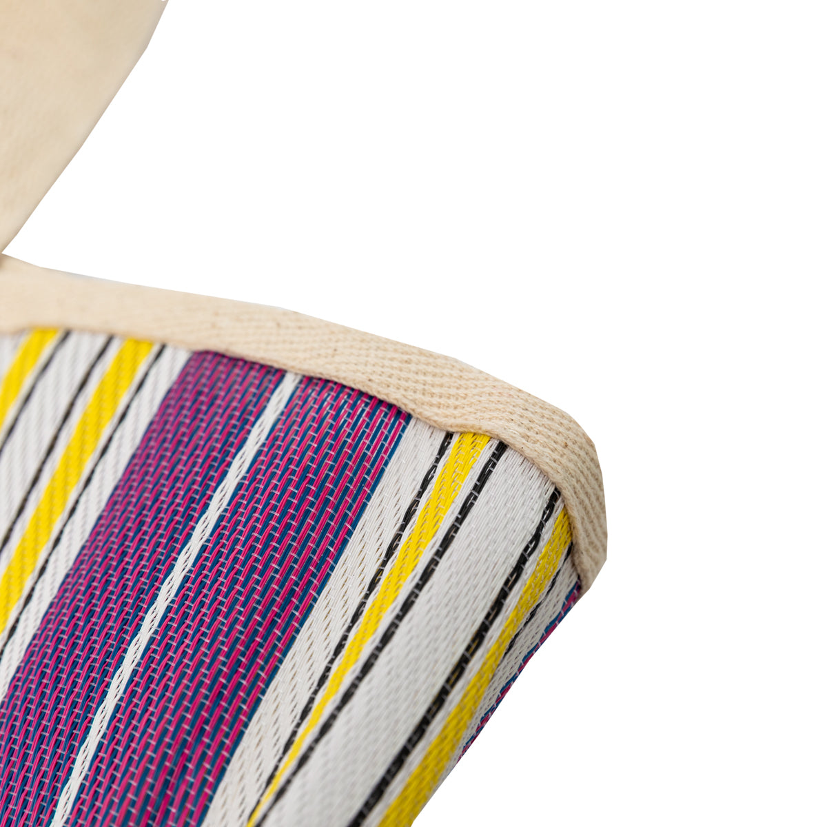 Stripe pattern bag - Yellow and purple