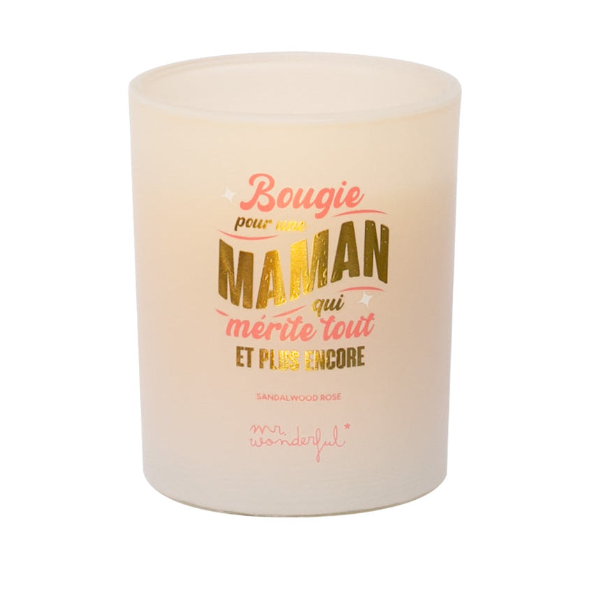Bougie parfumée - Bougie pour une maman qui mérite tout et plus encore 
