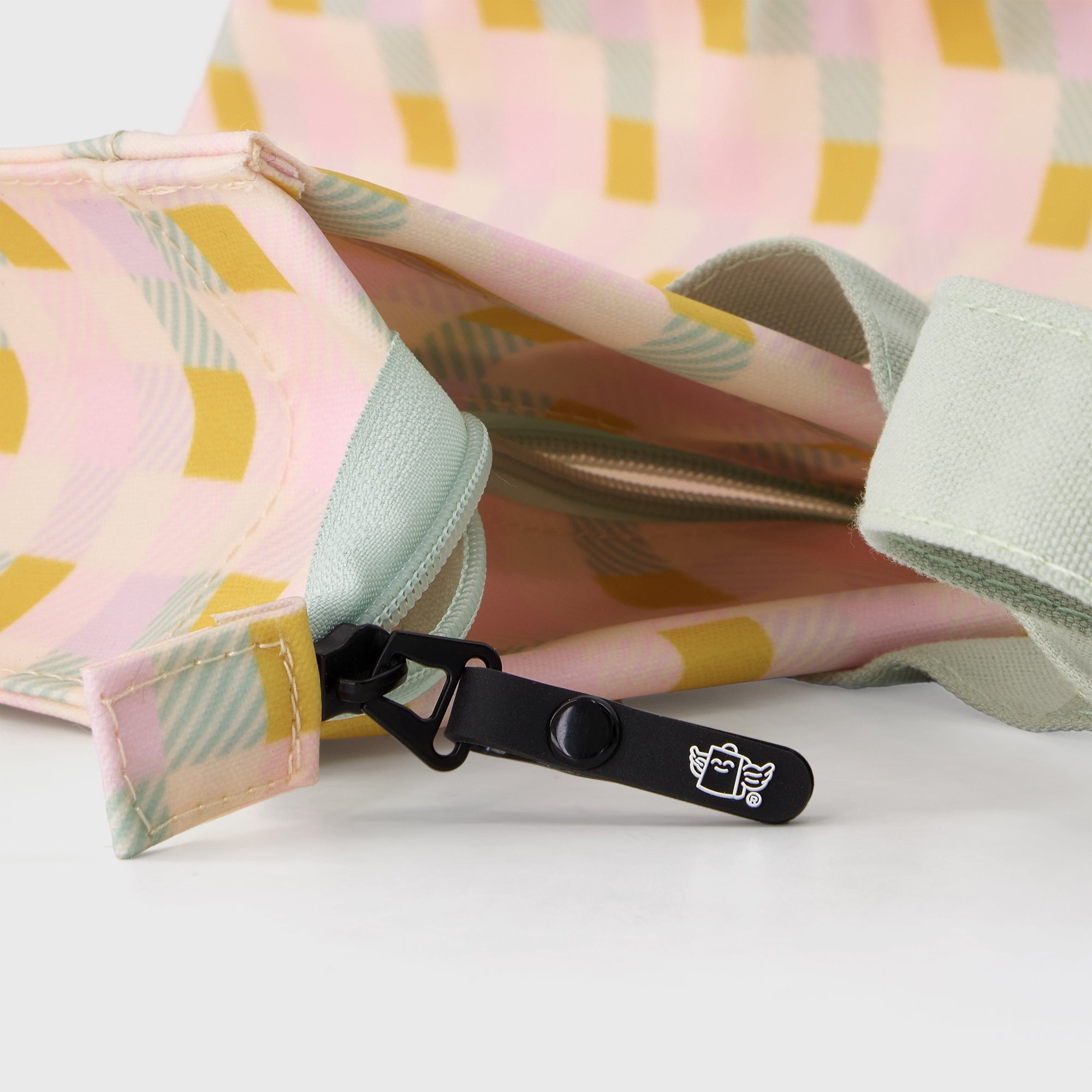 Tote bag cuadrados multicolor - Hello, sunshine!