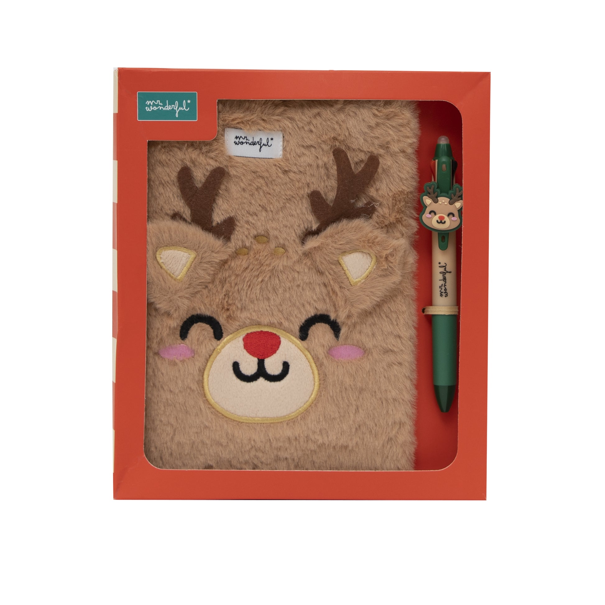 Set de libreta A5 de borreguito + boli multicolor | Mr.Wonderful