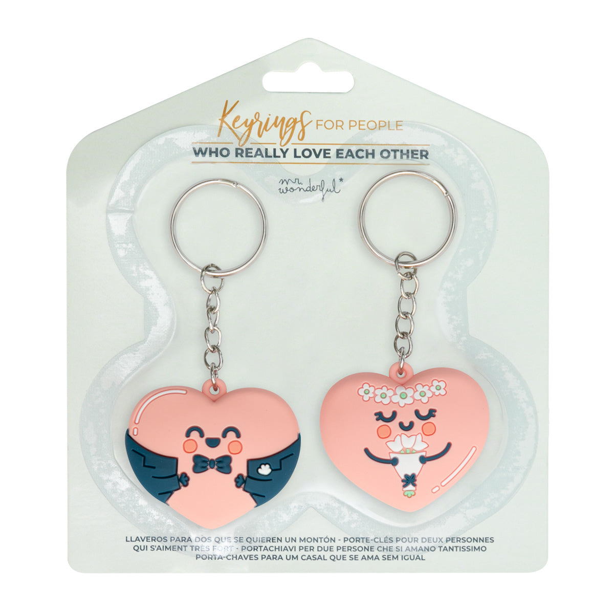 Keyrings for people who really love each other - Woman + Man