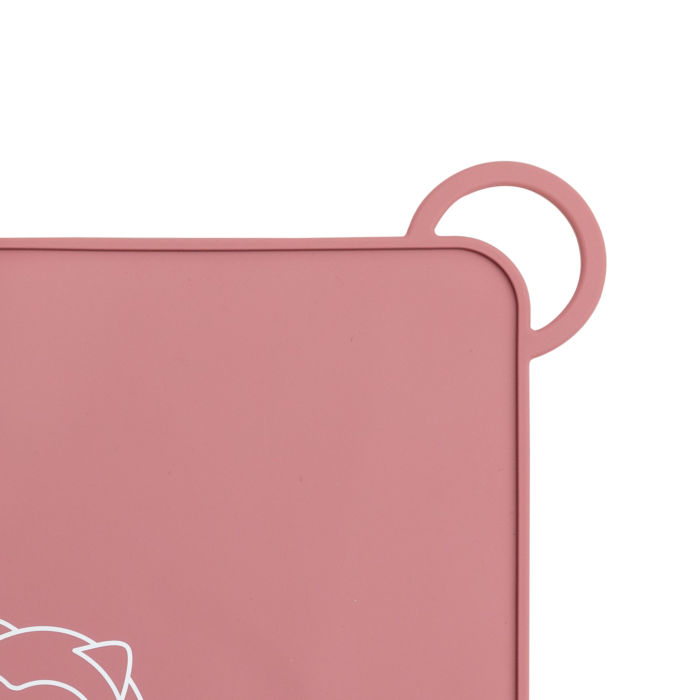 Silicone placemat for babies - Pink owl