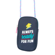 Bolso portamóvil para mujeres o adolescentes con frase Mr. Wonderful - Always ready for fun
