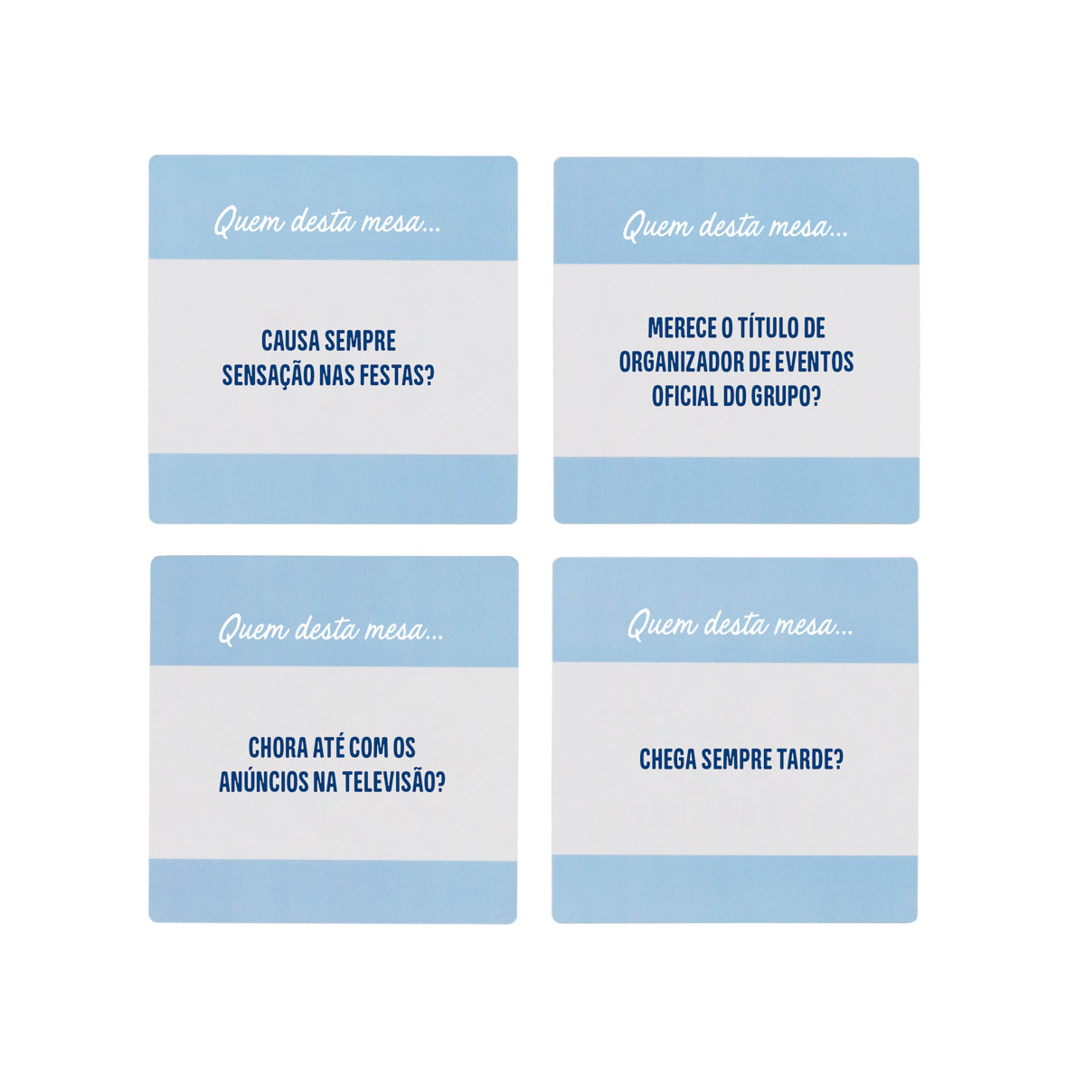 Jogo de cartas - Quem desta mesa...?