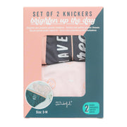 Pack de 2 braguitas para mujeres, talla S-M