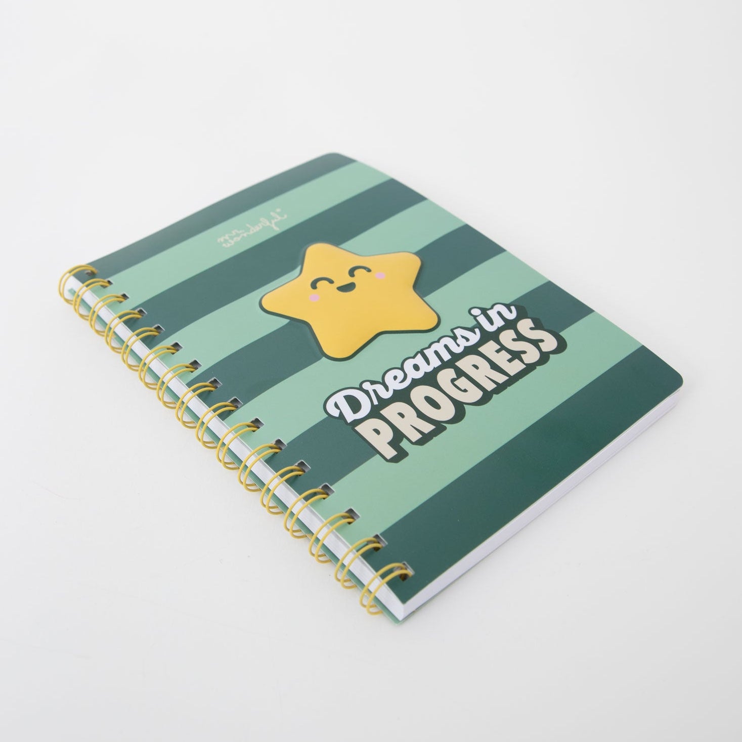 Libreta A5 estrella 3D Mr. Wonderful con mensaje para la vuelta al cole Dreams in progress