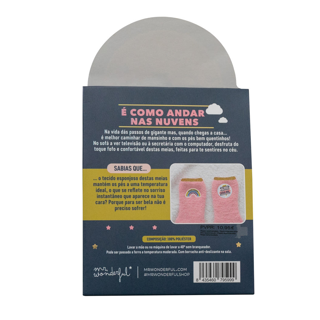 Meias antiderrapantes tamanho único - O meu glamour não me abandona