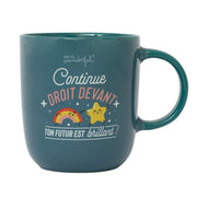Mug avec message de motivation Mr. Wonderful - Continue droit devant, ton futur est brillant !