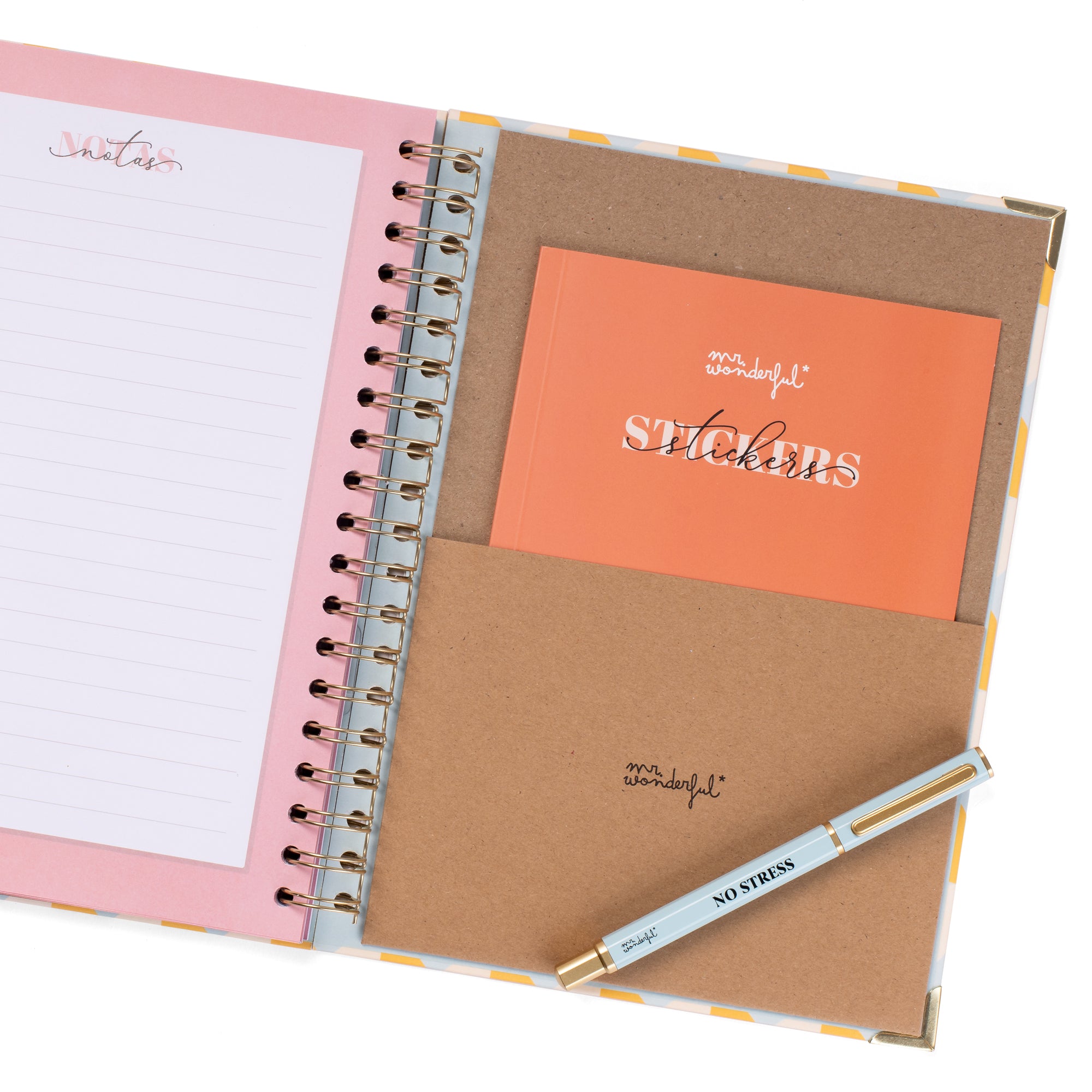 Set de Agenda Office 2025-26 Semanal Extragrande + boli - No stress
