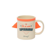 Mug avec cape avec message pour les mères en français Mr. Wonderful Fête des Mères - Tu es une supermaman