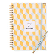 Agenda de bureau Set 2025-26 Semainier Grand format + stylo - No stress 