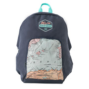 Mochila antirrobo con mapa mundi y frase Mr. Wonderful - Let's be adventurers!