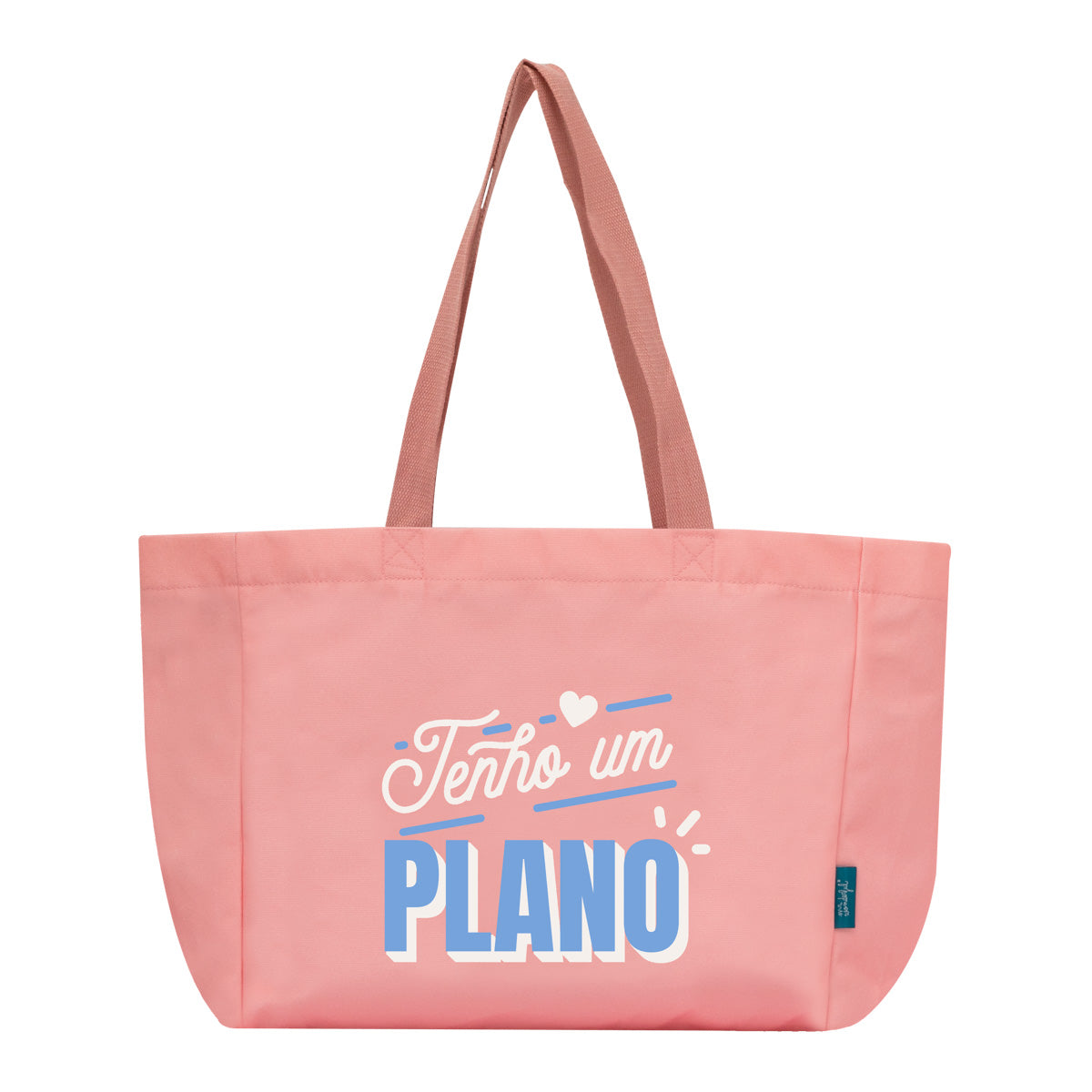 Saco de pano tote bag - Tenho um plano