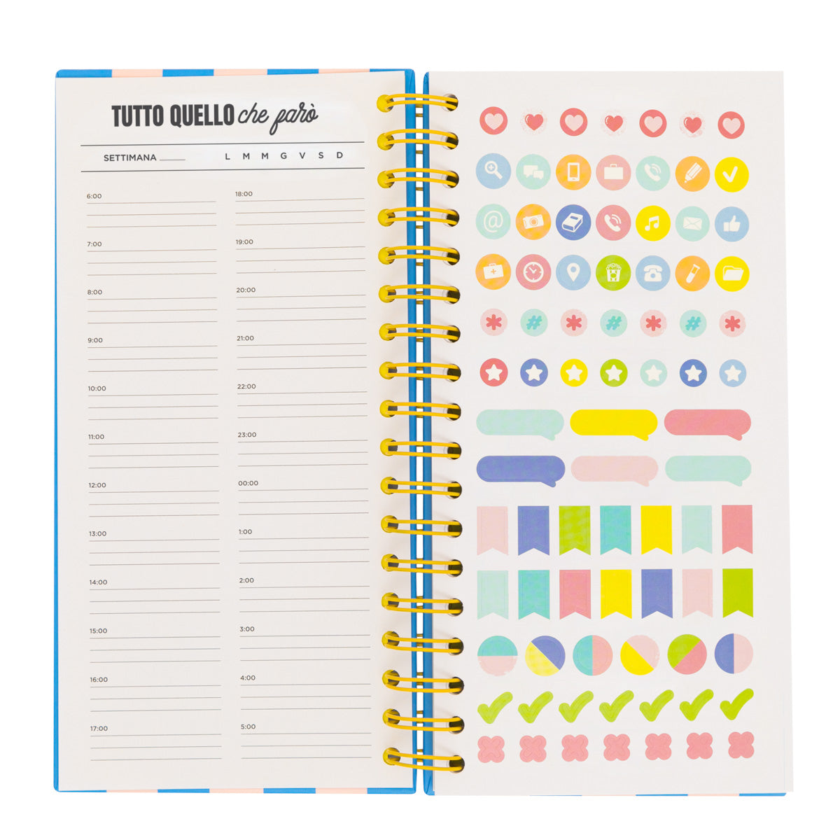 Agenda journalier rose - Très facile à faire et à apprécier 