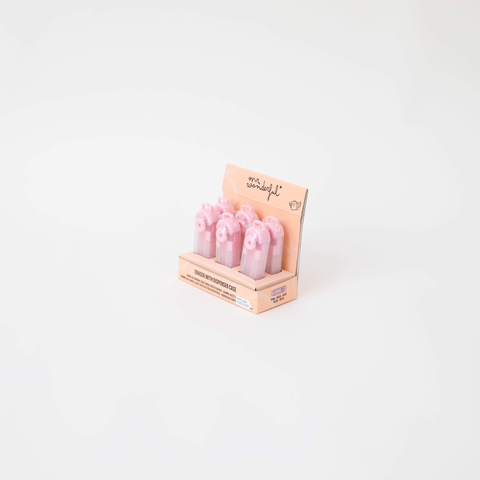 Gomma da cancellare con dispenser a rotella – Pink glitter