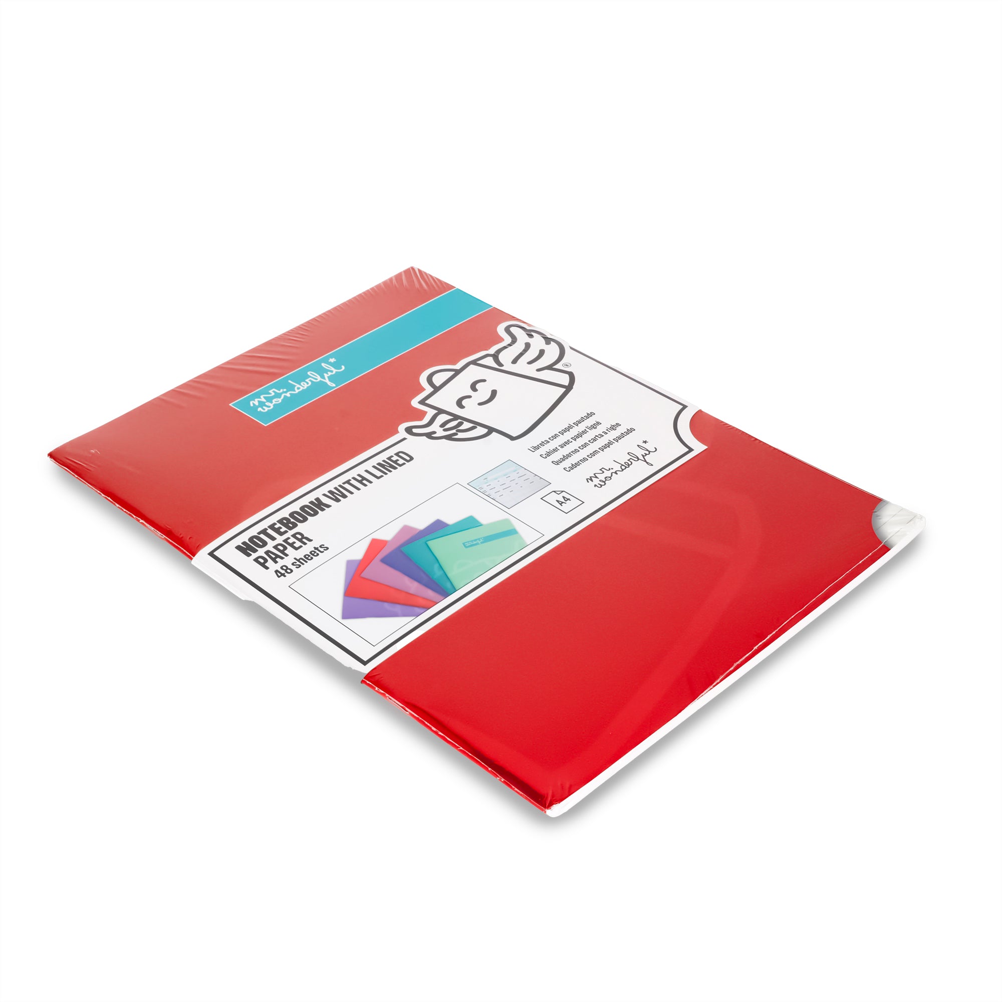 Red A5 notebook 48 sheets - Lined paper