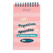 Bloc de pegatinas para animar apuntes ¡y hasta los lunes!.