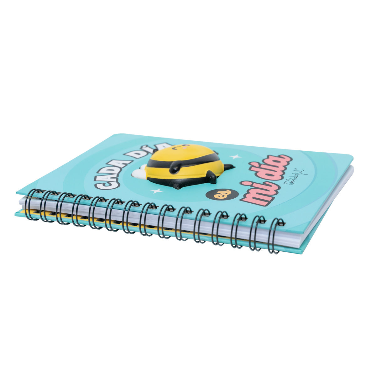Libreta A5 con squishy Abeja - Cada día es mi día