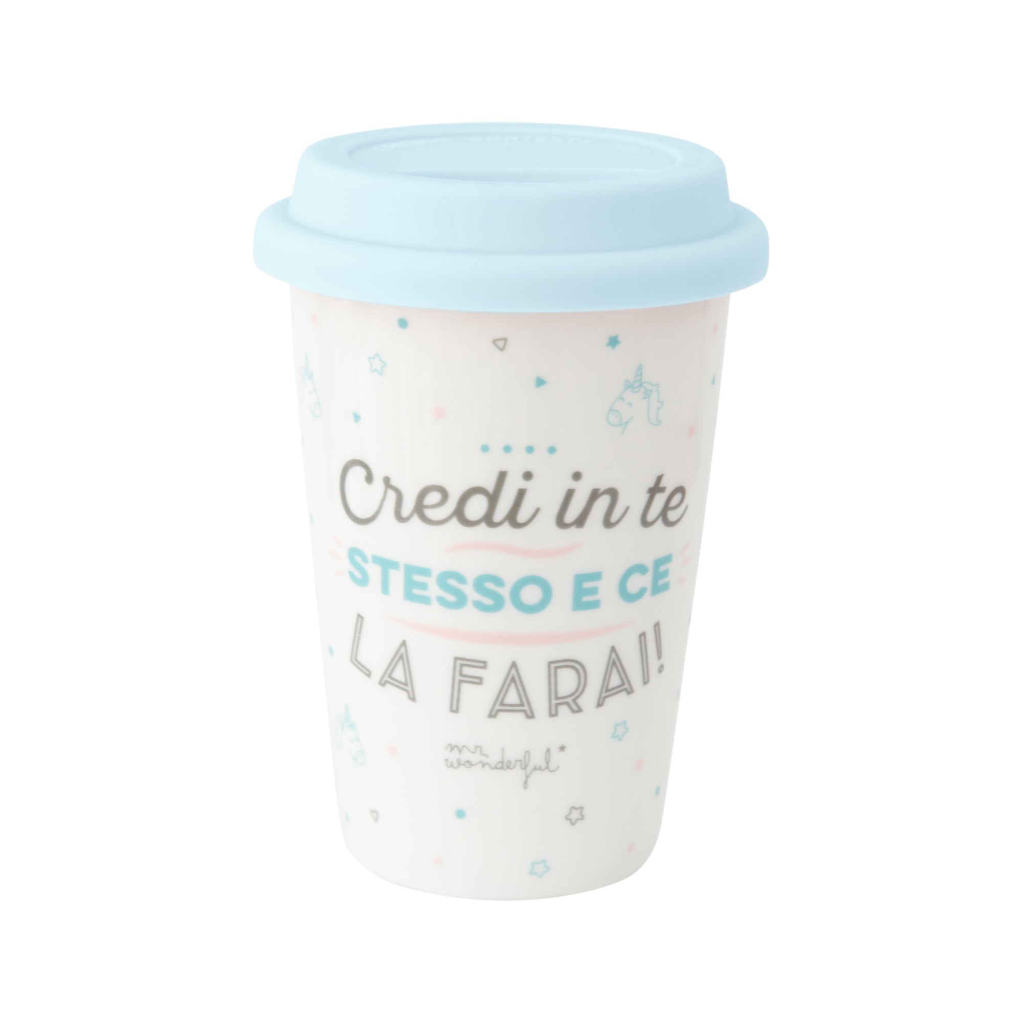 Tazza take away -Credi in te stesso e ce la farai!