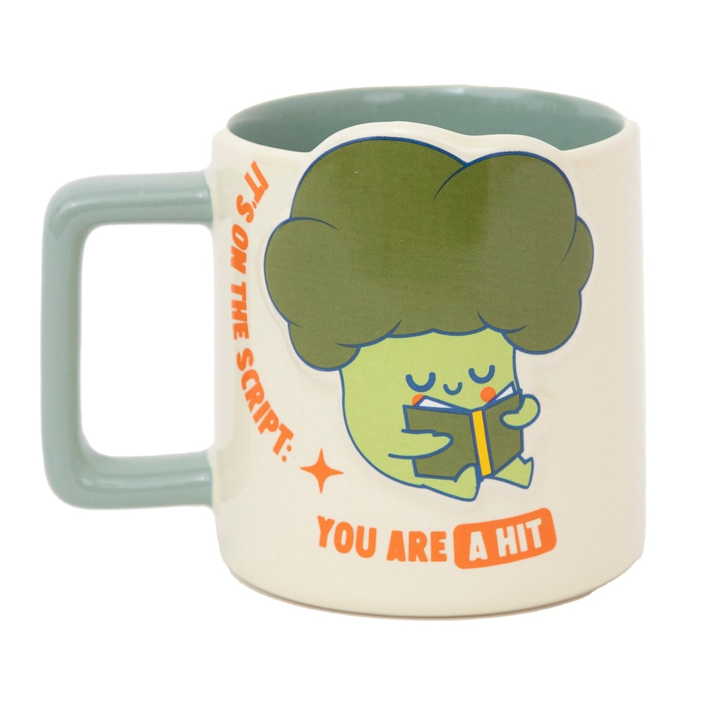 Taza con frase Mr. Wonderful en inglés 3D brócoli - It's on the script: you are a hit!