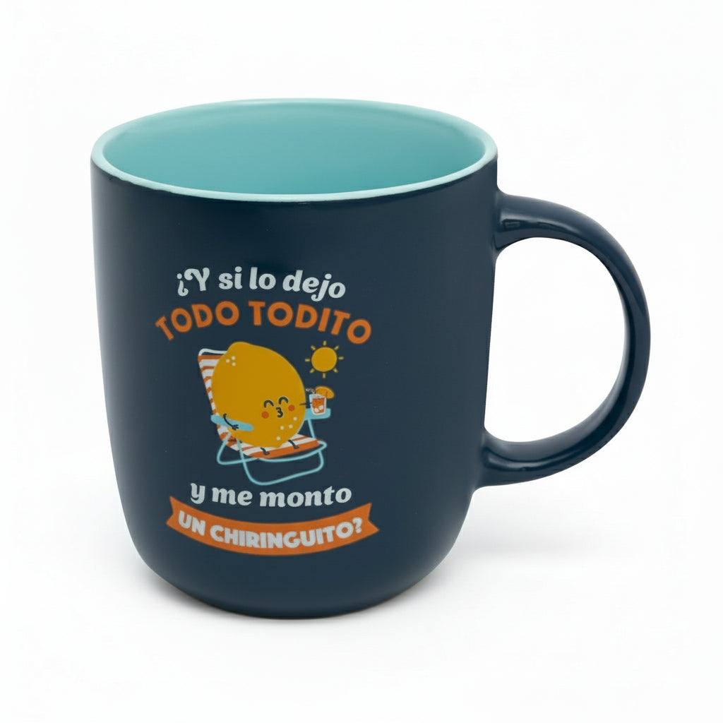 Taza Mr. Wonderful con frase divertida