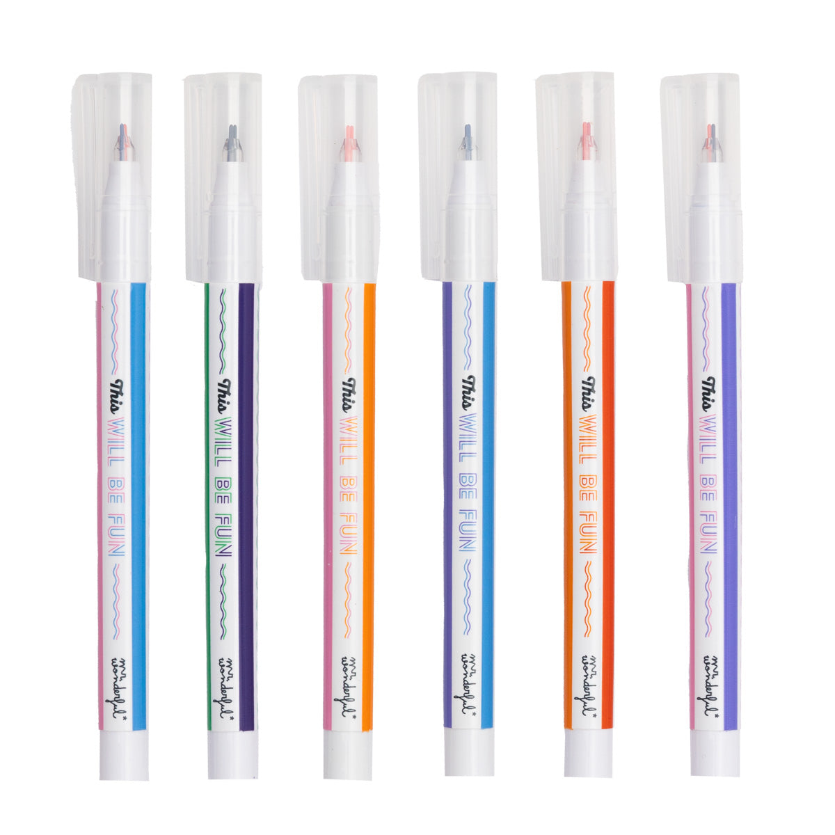 Double-ended marker pens to double your creativity.