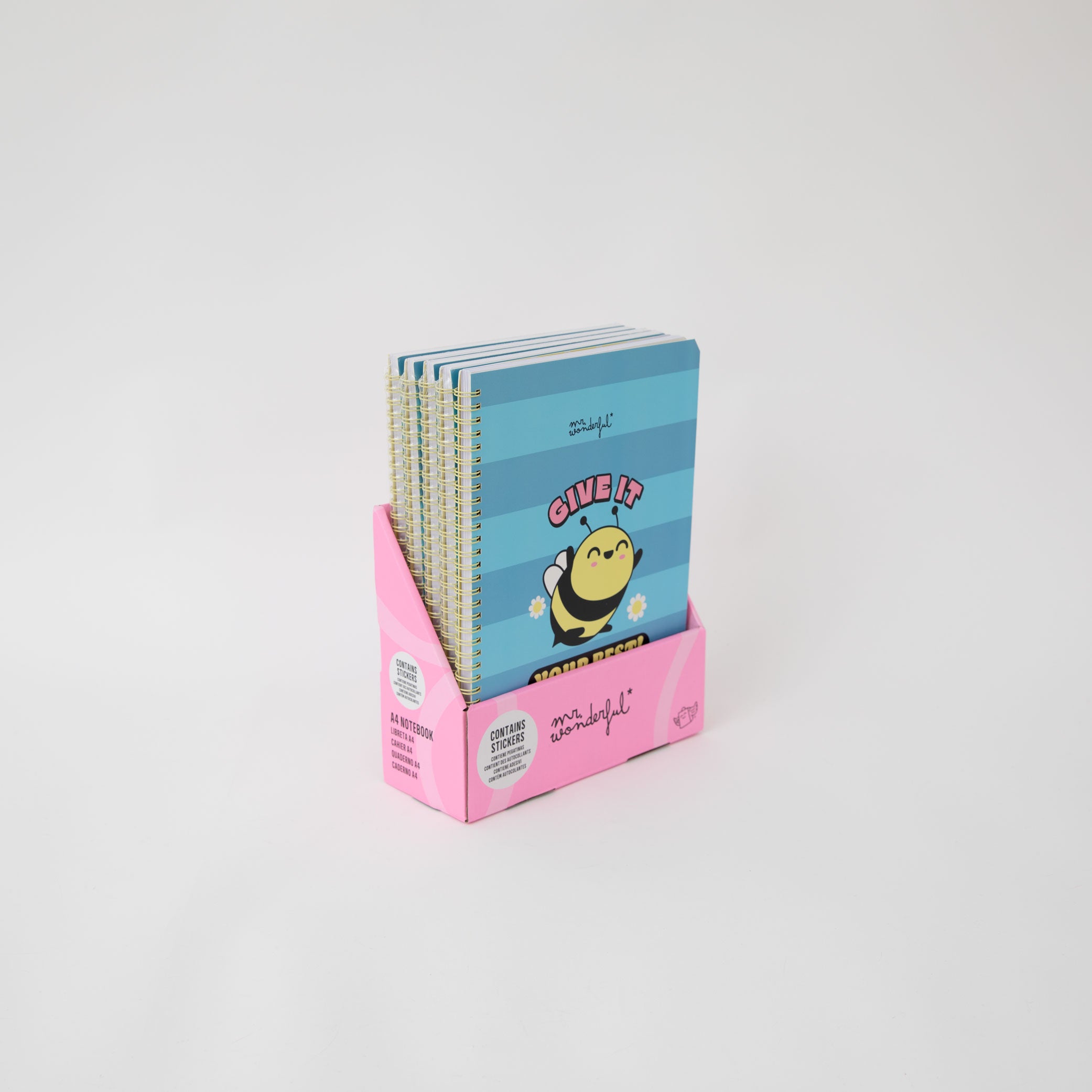 Carnet A4 Bee - Donnez le meilleur de vous-même !