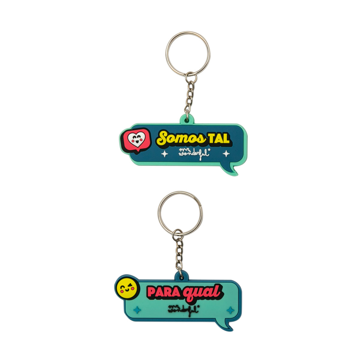 Kit de 2 porta-chaves - Somos tal para qual