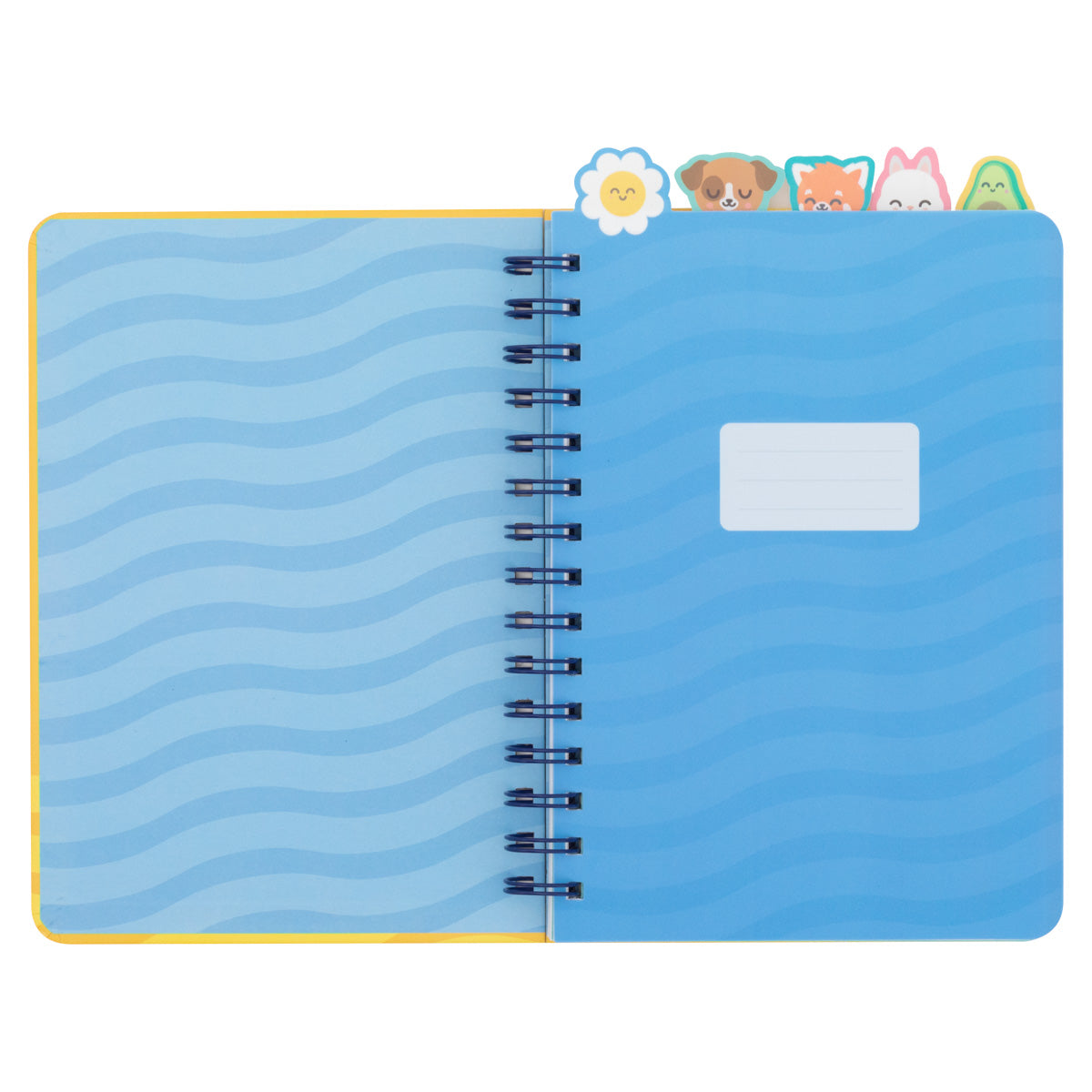 Caderno A5 com separadores com aba - Para grandes metas, grandes planos.