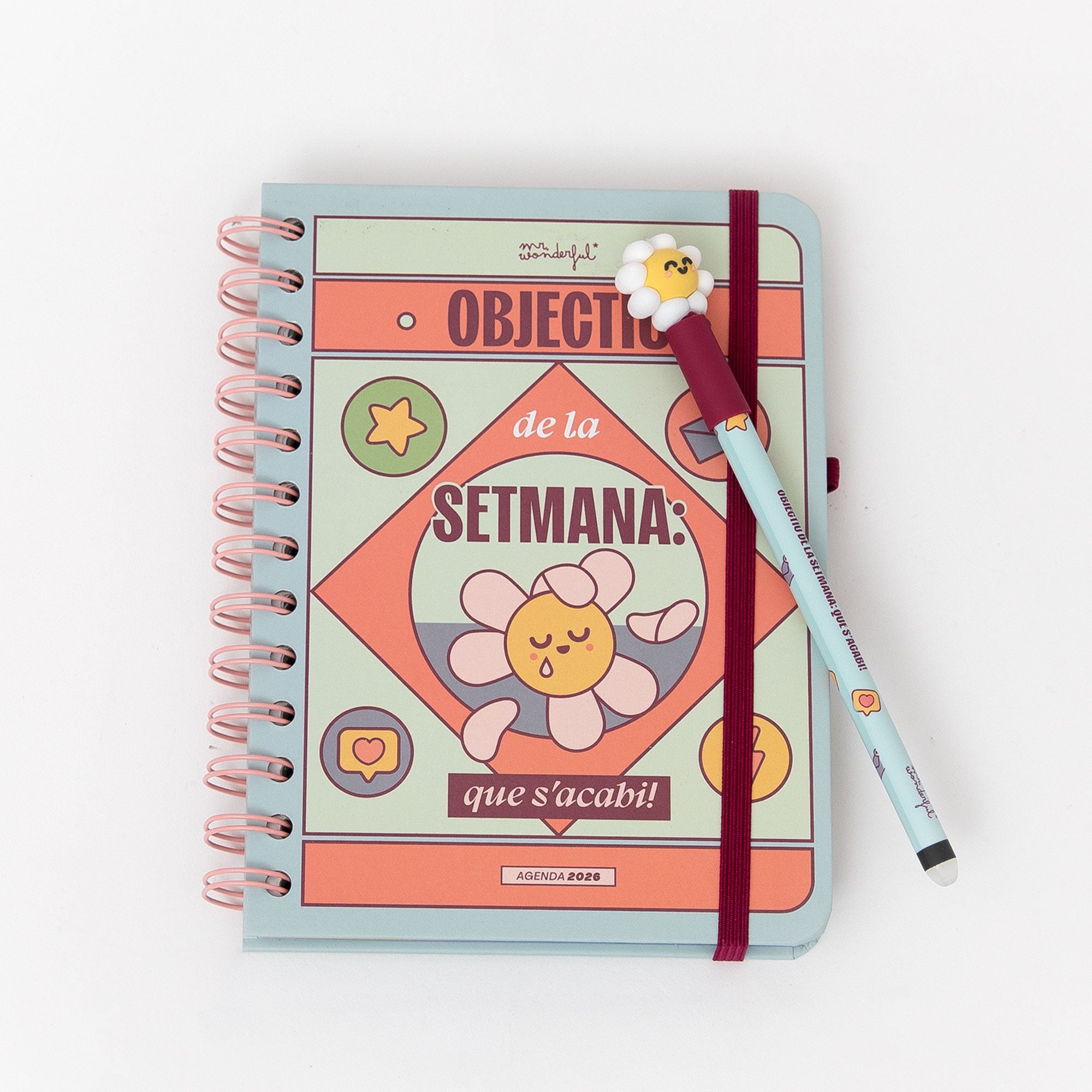 Set d'Agenda Wonder petita 2026 Setmanal + boli | Mr.Wonderful