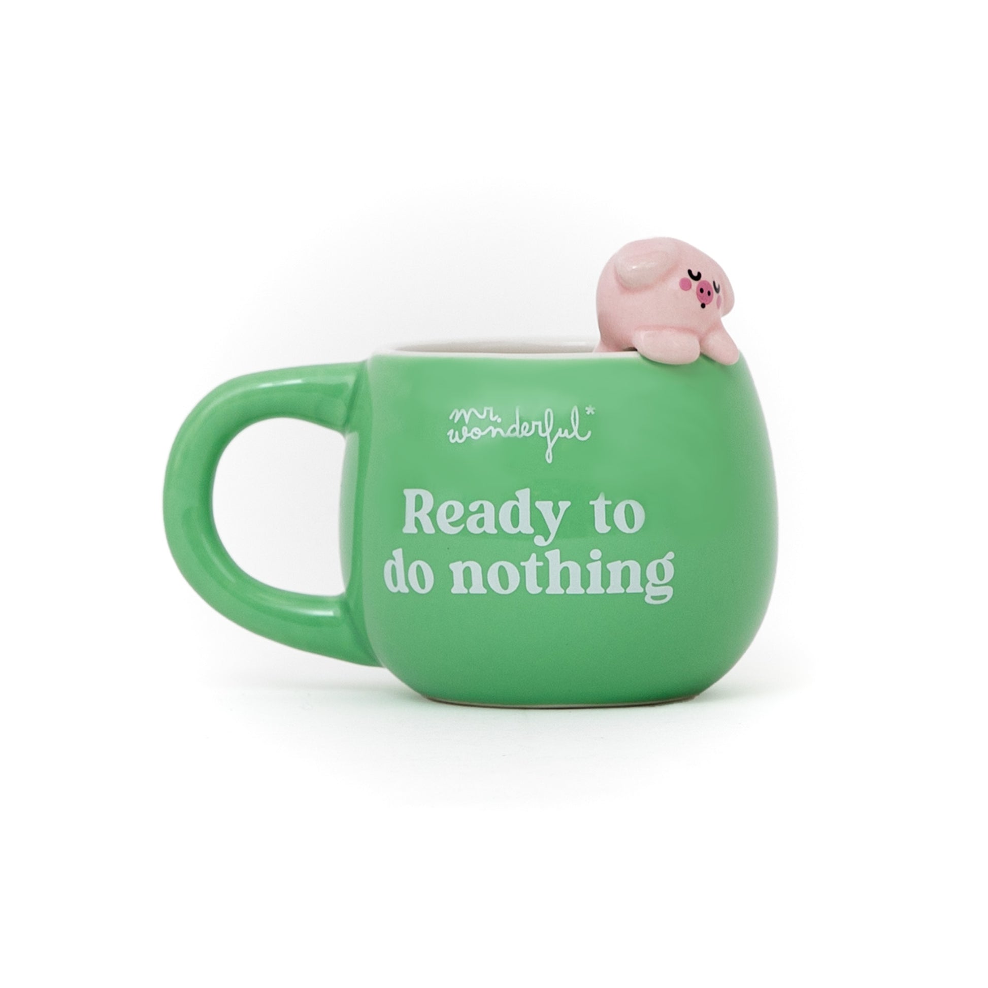 Taza 3D Lazy Cerdito - Ready to do nothing | Mr.Wonderful
