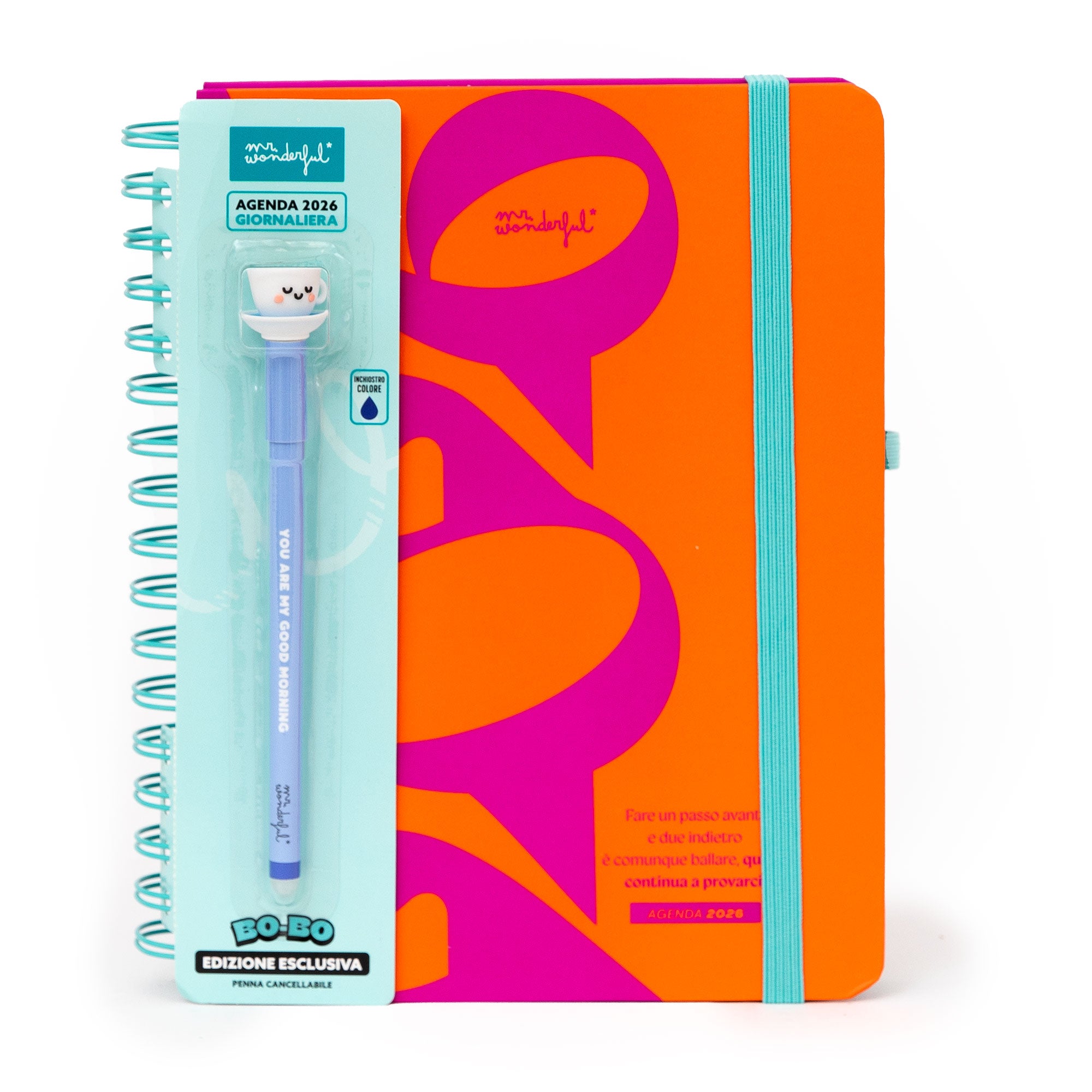 Agenda Wonder 2026 Giornaliera - Continua a provarci | Mr.Wonderful