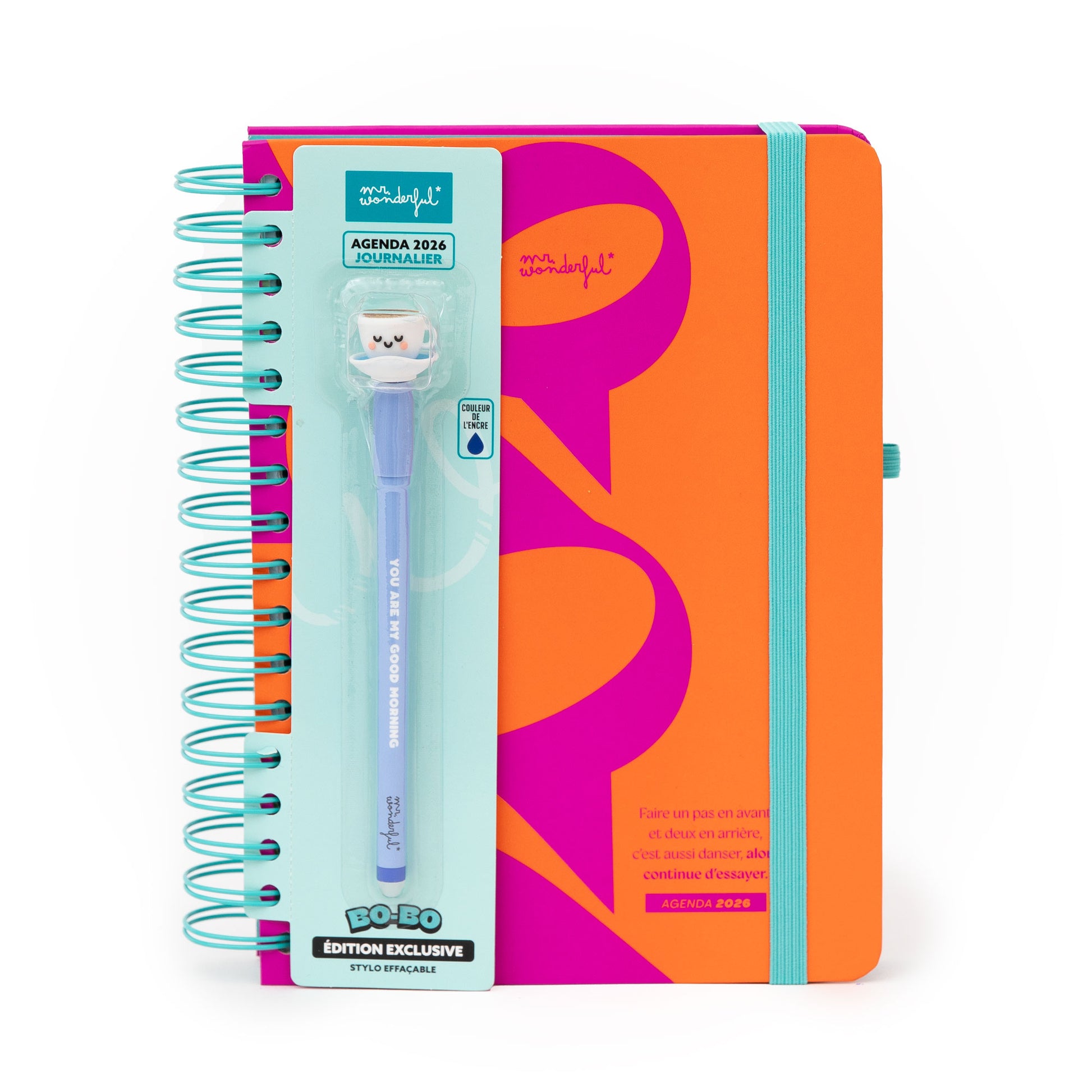 Agenda Wonder 2026 Journalier - Continue d’essayer | Mr.Wonderful