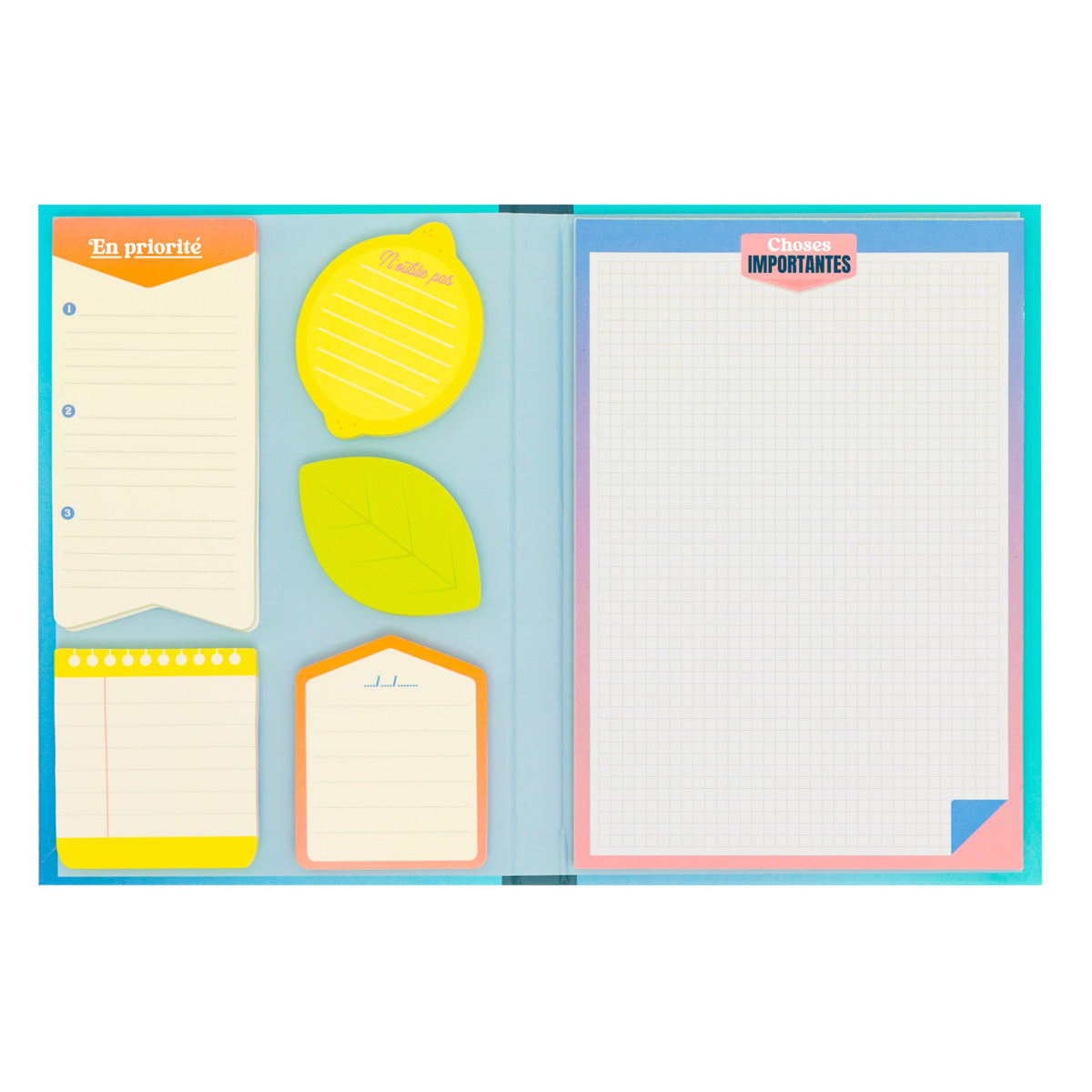 Carnet de notes adhésives bleu- Esses projetos, esses encontros e tudo o que você fez 